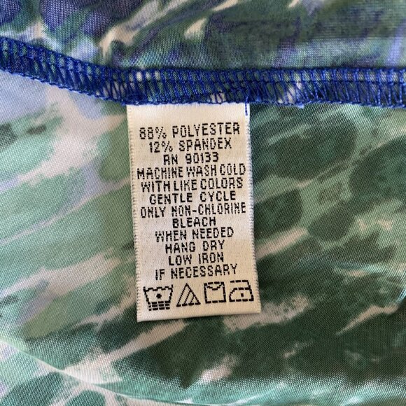 Mark Zunino 1X Abstract Print Boat Neck 3/4 Sleeve Tunic Top Flowy Stretchy - Picture 7 of 8